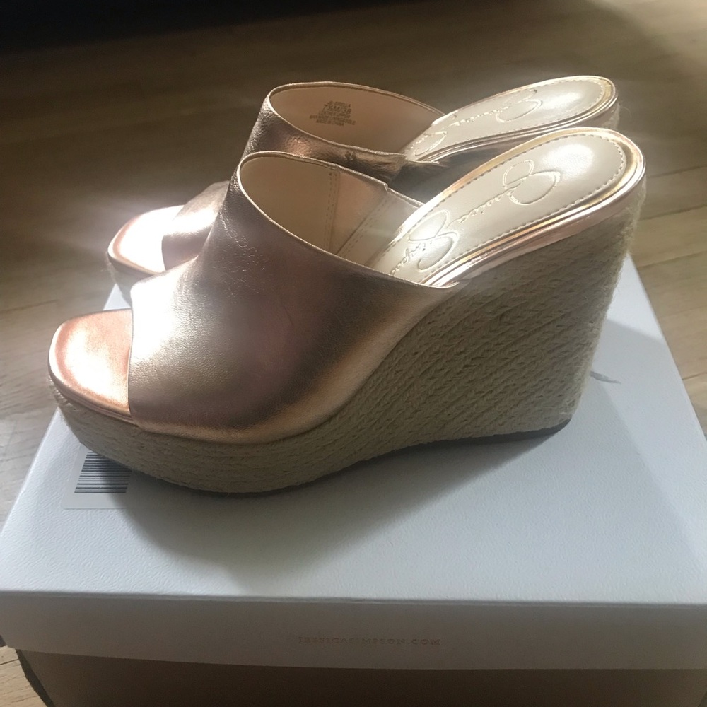 Jessica Simpson Rose Gold Wedge